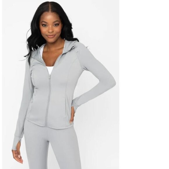 90 Degree By Reflex Jackets & Blazers - 90 Degree by Reflex Women's Slim Fit Full Zip Hooded Jacket Size L